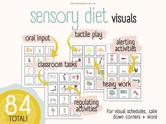 Sensory Diet Visuals | 84 PECS for Special Education (Digital Download)