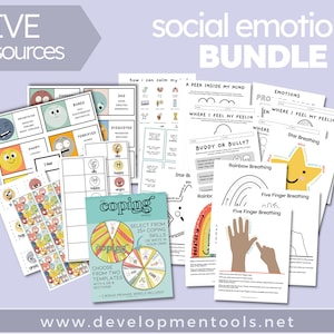 Bundle of Social Emotional, Coping, Feelings | Special Education Resources | Occupational Therapy | Pediatric Therapist Resources