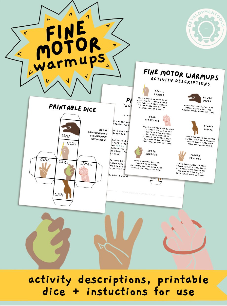 BUNDLE Fine Motor Fun Warmup, Tracing and Handwriting Activities