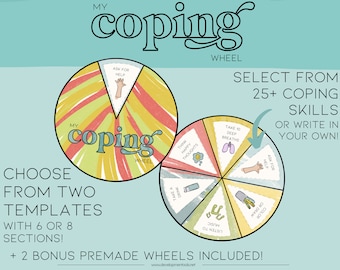 Rueda de afrontamiento interactiva: regulación emocional + estrategias conductuales / Recursos de educación especial / Recursos para terapeutas pediátricos