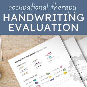 Instant Download | Occupational Therapy Handwriting Evaluation & Assessment - ALL-IN-ONE resource | Occupational Therapy | ot | Special Ed