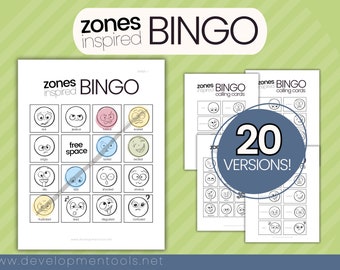 Zones of Regulation Bingo | SEL Game, Emotional Learning (Digital Download)