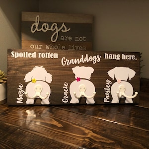 Personalized GrandDog Leash Holder/Hanger image 1