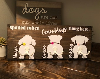 Soporte/Colgador de correas GrandDog personalizado