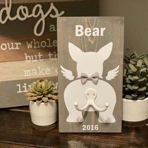 Pet Memorial Sign or Collar/Leash Holder/Hanger