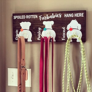 Personalized Furbabies Leash Holder/Hanger