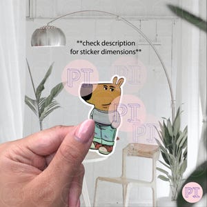 Sticker Meme Just A Chill Guy, Sticker Just a Chill Girl Meme Tiktok Just a Chill, Sticker pour ordinateur portable, cadeau drôle, Sticker pour ordinateur portable Chill Girl