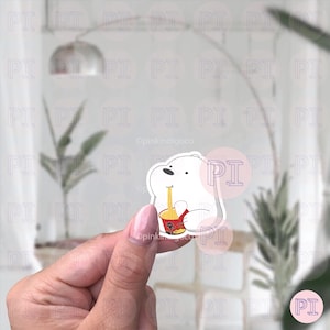 We Bare Bear Shin Ramen Sticker, Glossy Sticker, We Bare Bear Sticker, Shin Ramen | Laptop Decals, Macbook Decal,  Stickers Macbook Pro