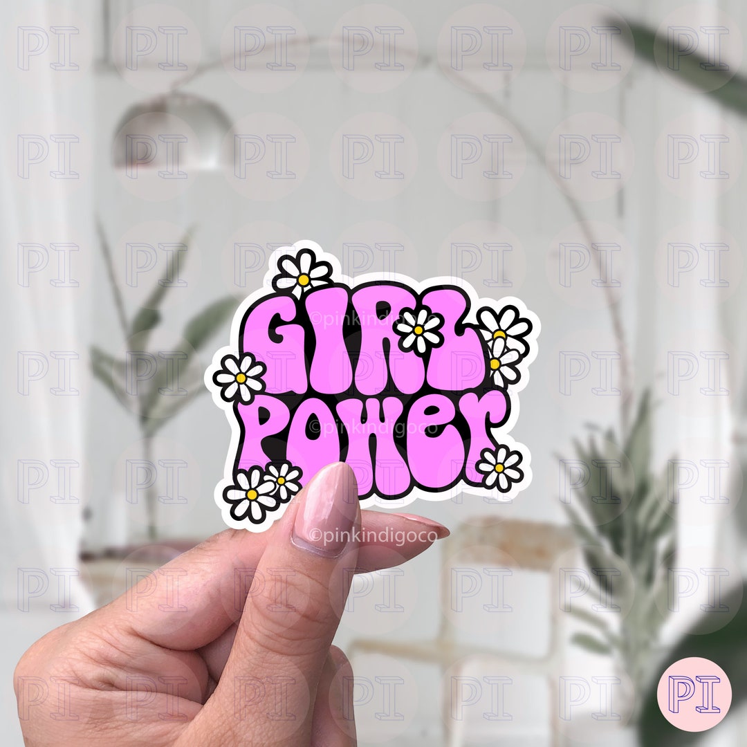 Girl Power Computer Sticker Girl Power Sticker, Feminist Sticker, Power Sticker, Water Bottle ...