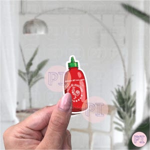 Sriracha Aufkleber, Scharfe Soße, Chili Aufkleber, Pho Aufkleber, Beste Freundin Geschenk, Laptop Aufkleber, Lebensmittel Aufkleber, Macbook, Aufkleber Macbook Pro