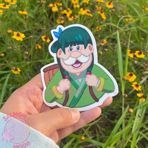 Dra. MaoMao - Diários do Boticário x Arte Original do Dr. Simi - Adesivo de Vinil - Acabamento Brilhante à Prova D'água - Arte de Anime Mexicana Inspirada no Doutor Simi