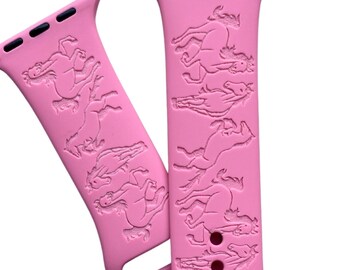 Horses Watchband | Apple Smart Watch | Horse iWatch | Horse | Apple Watch Band | Mustang Band | Horse Lover Watch Band | Glowforge WatchBand