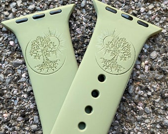 Correa para Apple Watch con el Árbol de la Vida grabado con láser