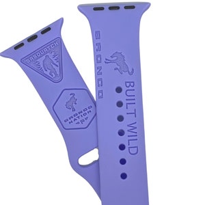 Broncos Watchband, Apple Watch, Sasquatch Watch Band,  Ford Bronco Watch Band, Bronco Inspired Band, Sasquatch Band, Ford Raptor Watch Band