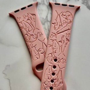 Maui Fish Watchband, Apple Watch, Fish Watch Band, Fish Design Band, Laser Engraved Band, Cute Watch Strap, Maui Fish WatchBand, Maui Tuna