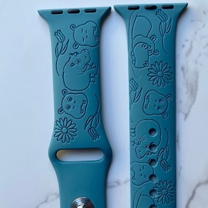 Hippos Watchband | Smart Watch | Hippo iWatch | Hippopotamus | Apple Watch Band | Hippos | Cute Hippos Band | Custom Hippopotamus Watch Band
