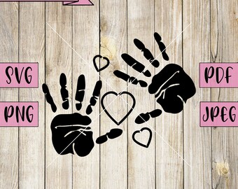 Download Baby Handprint Svg Etsy