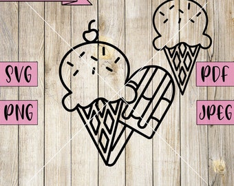 Eis am Stiel, Eis am Stiel, Eis Vektor, Sprinkles, Eistüte, Silhouette, Stromkreis, Instant Downloads, SVG geschnitten Dateien, PNG