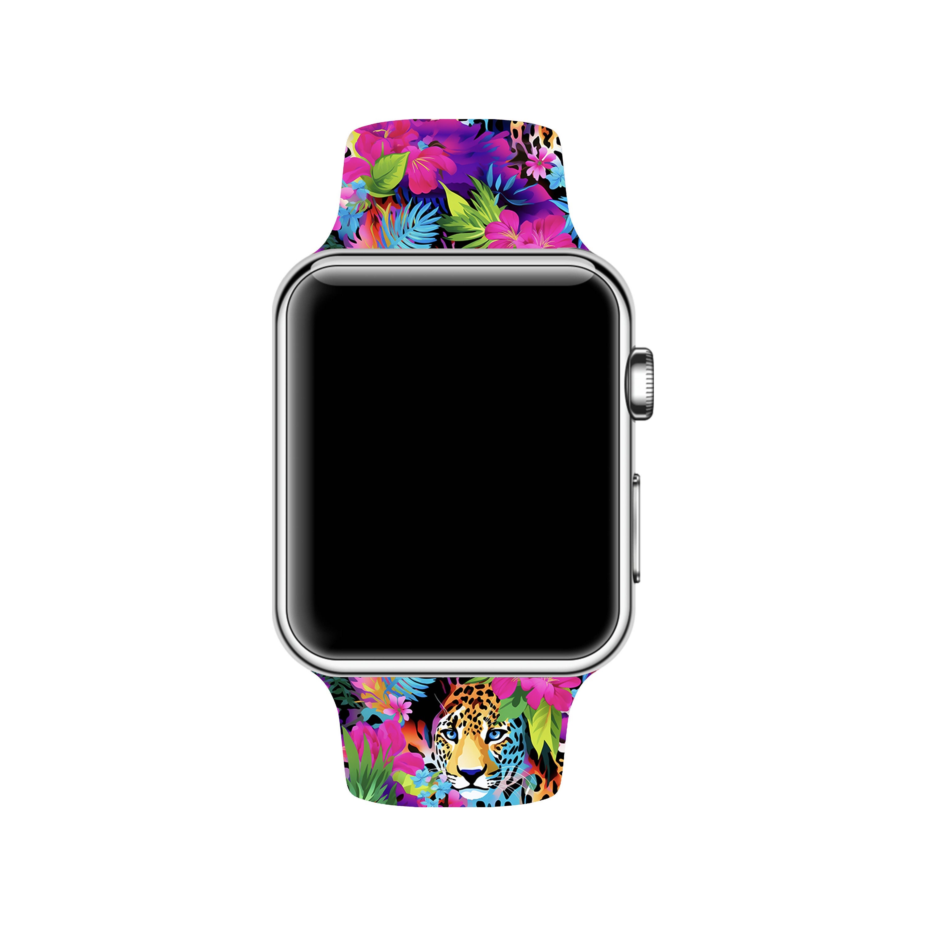Floral Leopard Print Apple Watch Band - Etsy
