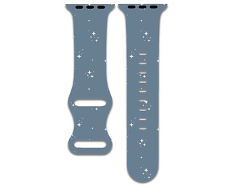 Sterne, Astronomie Uhrenarmband kompatibel für Apple Watch Serien 1-9, 38mm, 40mm, 41mm, 42mm, 44mm, 45mm, 49mm, SE, SE2, Ultra, Ultra 2, Star