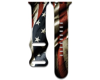 Amerikanische Flagge Apple Uhrenarmband, USA Patriotisches Design