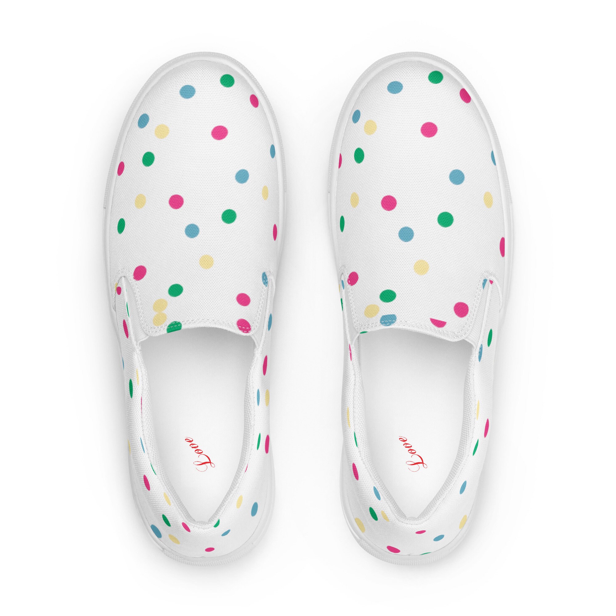 Polka dot hotsell slip on sneakers