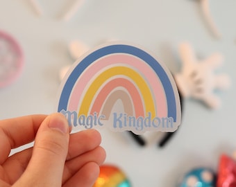 Magic Kingdom Rainbow Sticker // Disney World Sticker // Disney Sticker // Magic Kingdom Sticker // Clear Sticker