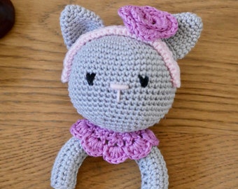 Katten bijtring | Etsy Bijtring Rammelaar Kitten Kinderziektes Speelgoed Siliconen
