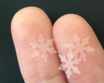 Clear Snowflake Shaped Glitter - 6mm