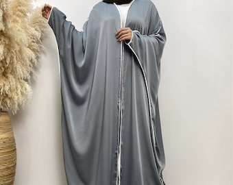 2-teiliges Set Bisht Abaya muslimisches Kleid