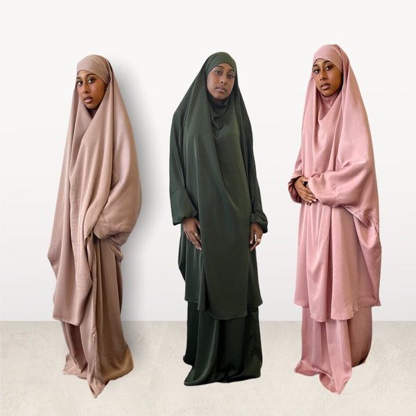 2-piece Nabela Jilbab Set Skirt and overhead French jilbab