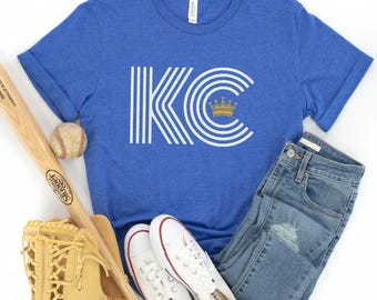 Kansas City Royals Tee: Unisex KC Crown Baseball Shirt
