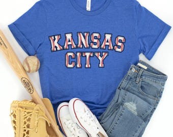 Camiseta de béisbol de los Kansas City Royals: Camiseta unisex de cuello redondo