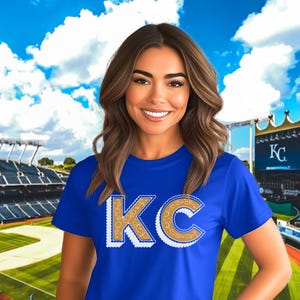 Kansas City Tee, KC Royals Tee: Womens KC Baseball Short-Sleeve T-Shirt bild 8