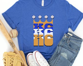 Maglietta unisex dei Kansas City Royals: maglietta retrò da tifoso di baseball