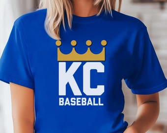Kansas City Royals Unisex Tee: KC Crown Baseball Fan Gift