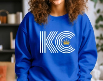 Kansas City Royals Crewneck Sweatshirt: KC Baseball Fan Gift