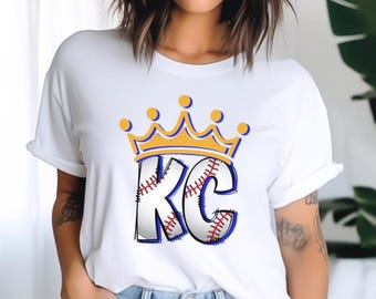 KC Royals Crown Town T-Shirt, Unisex Baseball Tee