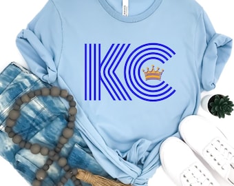 Kansas City Royals Tee: Unisex KC Crown Baseball Shirt
