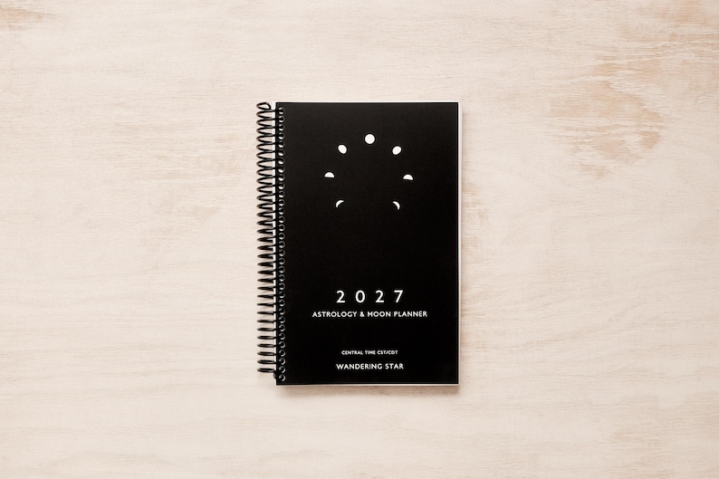 2027 Astrology Moon Planner: Spiral Bound Monthly Weekly Celestial Calendar image 2