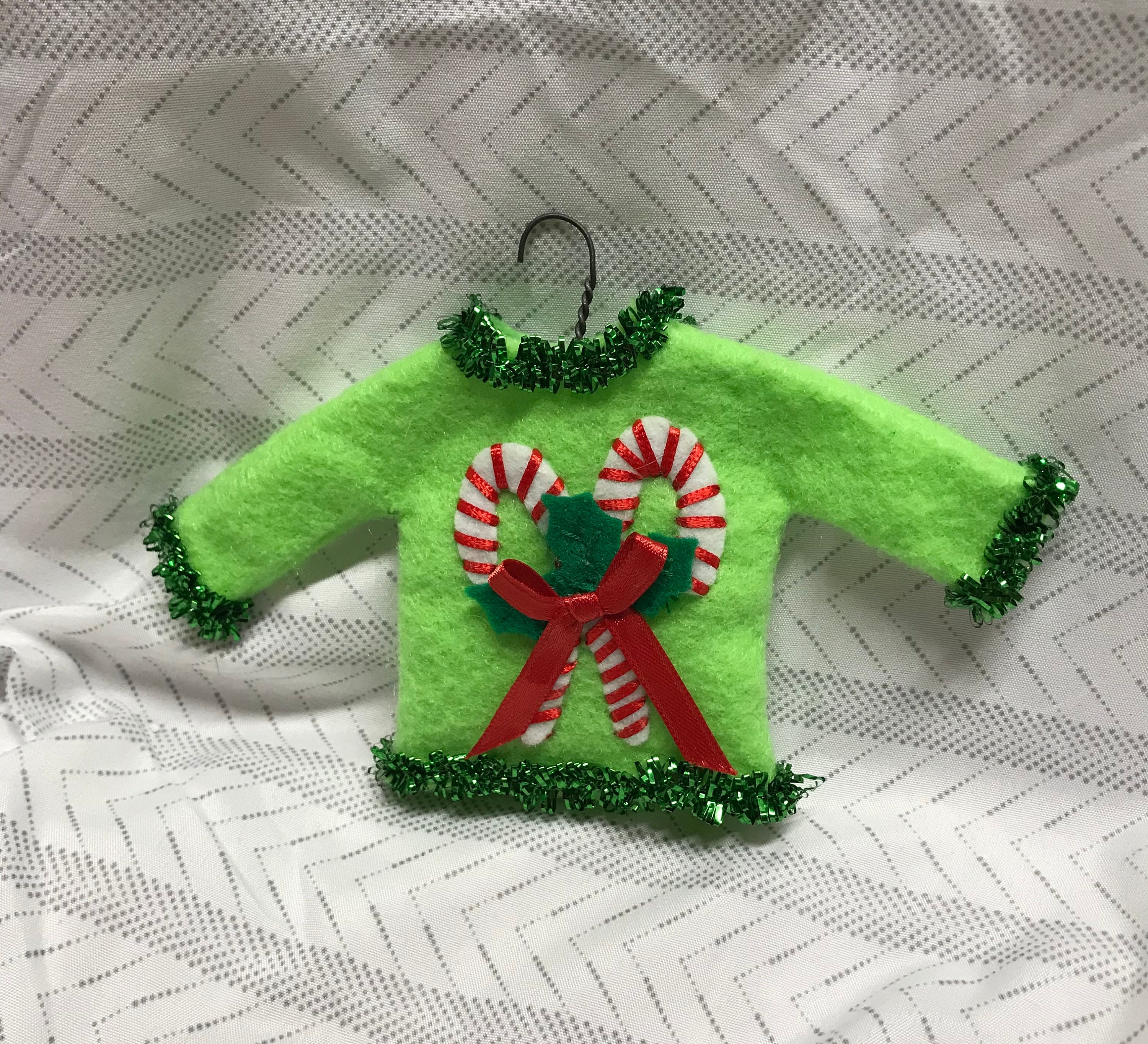 Led Christmas Sweater Ornaments 