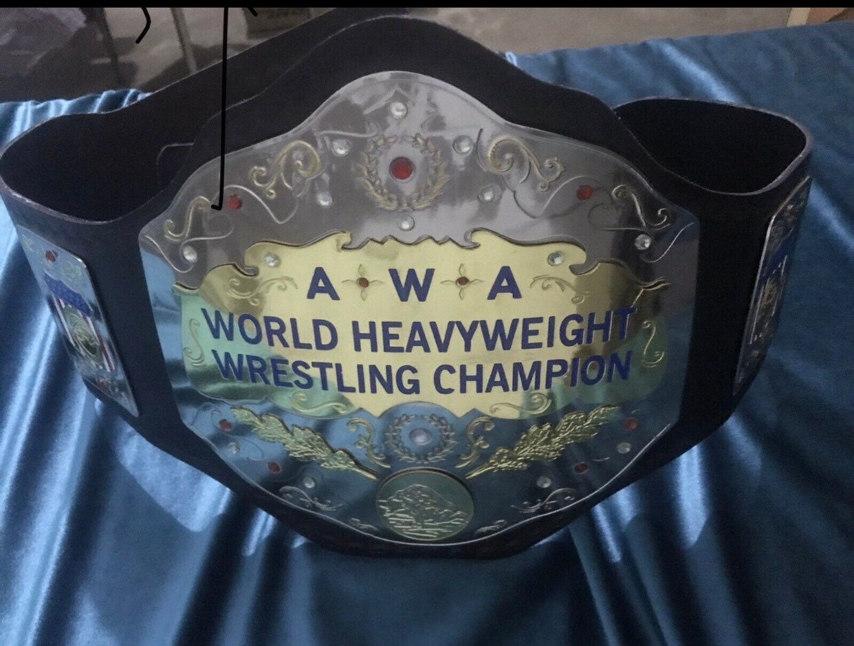 Awa world heavyweight championship belt - printingkopol