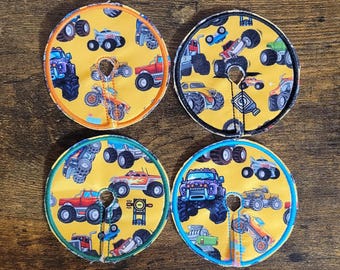 G Tube Pad--Monster Trucks*listing is for 1(ONE) pad, there are multiple thread color options,  character placement varies*