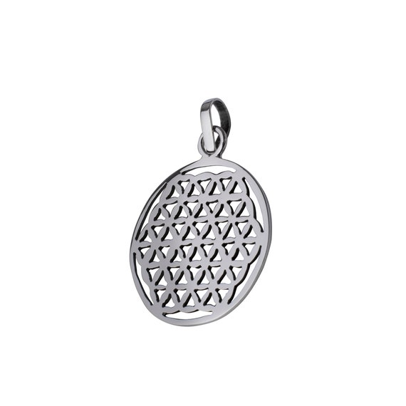 Flower of Life Pendant,Silver Pendant, Silver Sym… - image 2