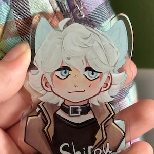 Shiro Oggamii Brand Newest Anime keychain fan made