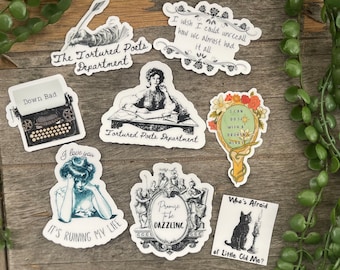 The Tortured Poets Department Themed Sticker Pack
