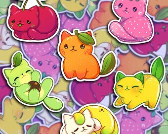 Fruit Cat Stickers