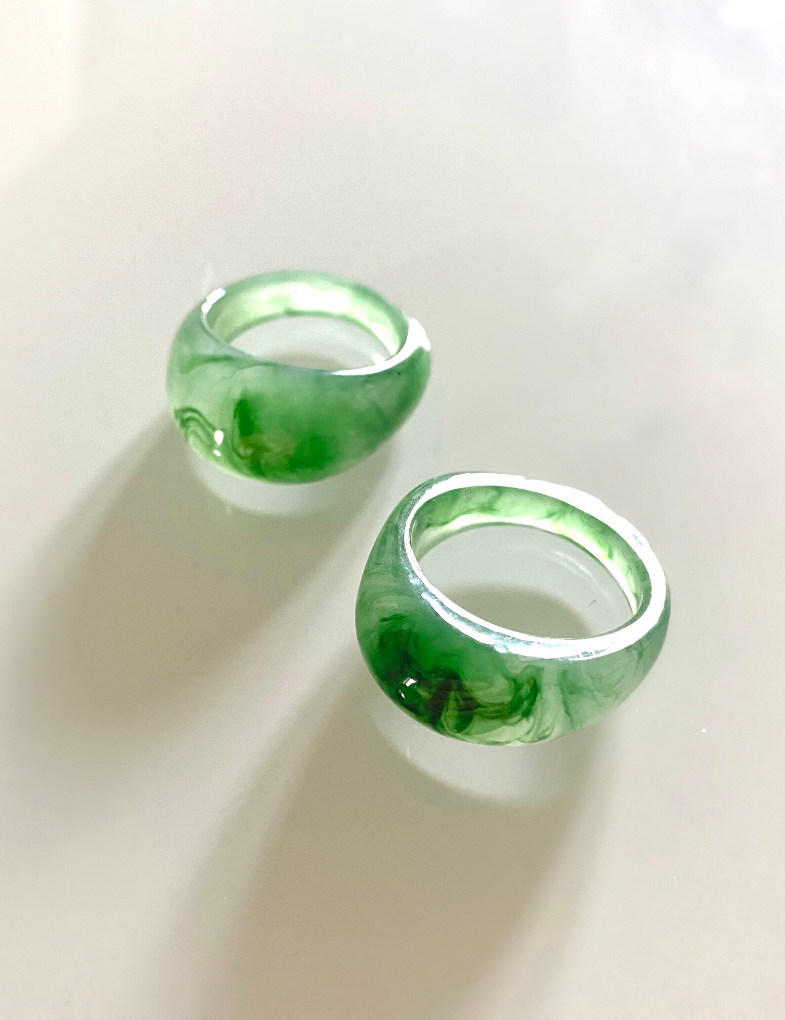 Sage green bubble ring chunky rings 90s accessories . Etsy