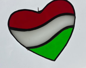 Hungarian Flag Stained Glass