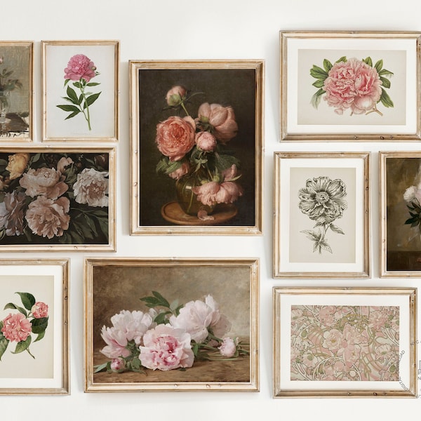 Peony Wall Decor - Etsy